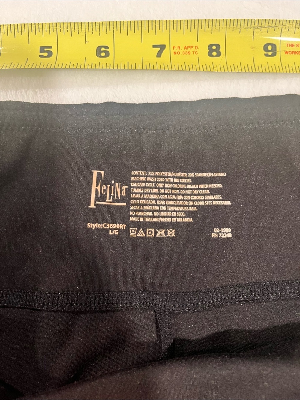 Felina Sueded Athleisure Performance Leggings Size Large - Picture 3 of 5